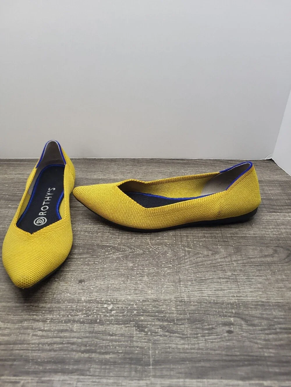 Rothy's The Point Flat Shoes Loafers Women's Size 6.5 Yellow